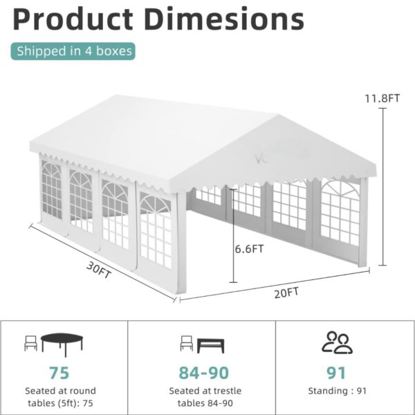 Tent, Heavy Duty Outdoor Gazebo, RES - Image 2