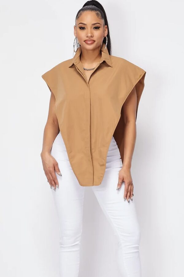 V Shaped Button Up Shirt, ISF - Image 7