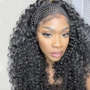 Cornrow Loose Deep 13x4 Lace Frontal Wig