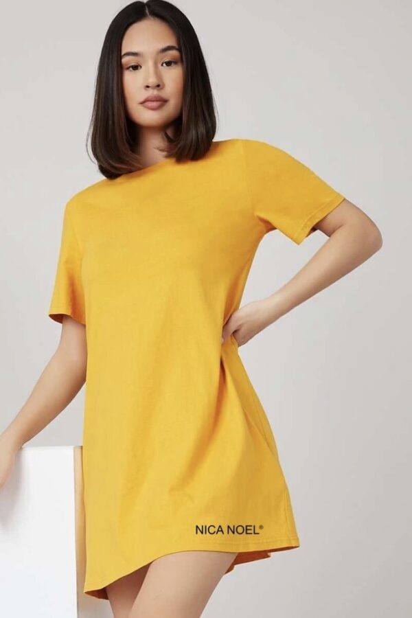 Nica Noel Solid Cotton Tee Dress, ISF - Image 2