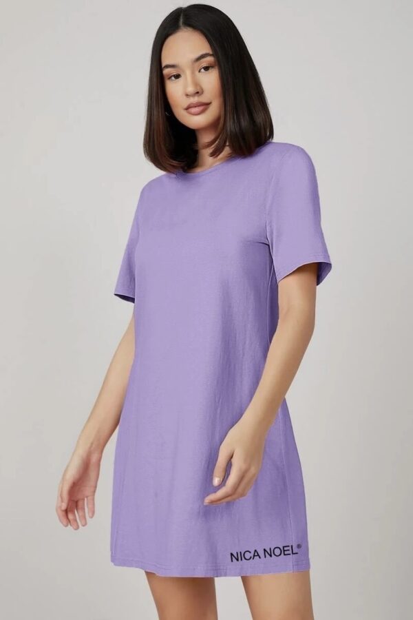 Nica Noel Solid Cotton Tee Dress, ISF - Image 7