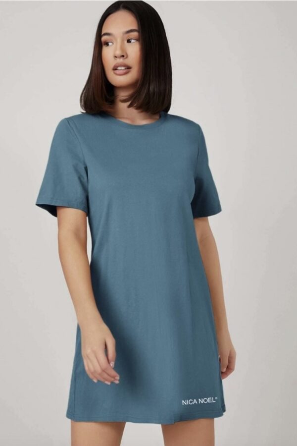 Nica Noel Solid Cotton Tee Dress, ISF - Image 8