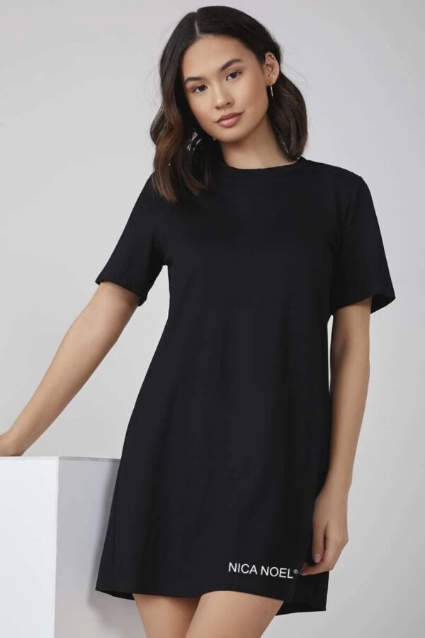 Nica Noel Solid Cotton Tee Dress, ISF - Image 5