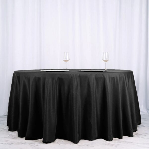 120" Polyester Round Tablecloth, RES - Image 2