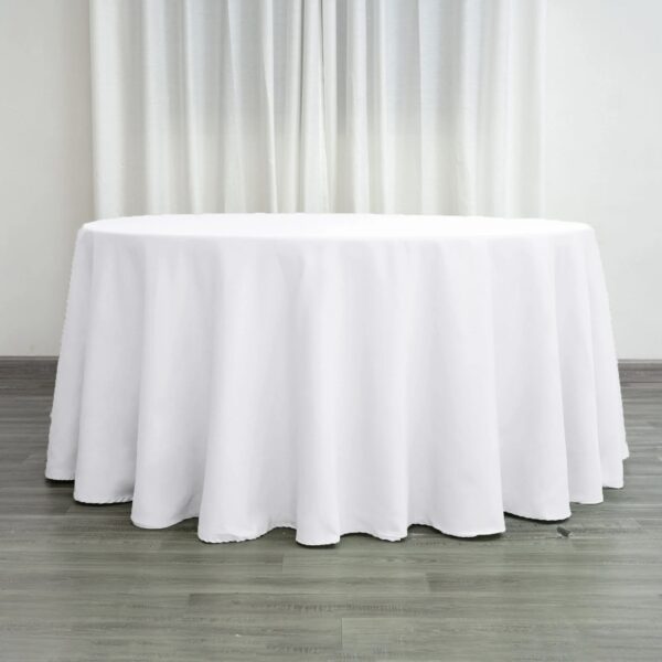 120" Polyester Round Tablecloth, RES