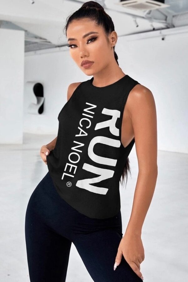 Nica Noel "Run" Crop Tank Top, ISF - Image 4