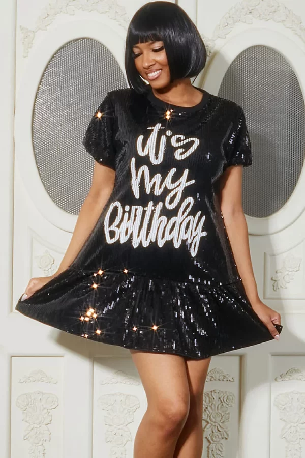 Sequin Mini Birthday Dress, ISF - Image 6