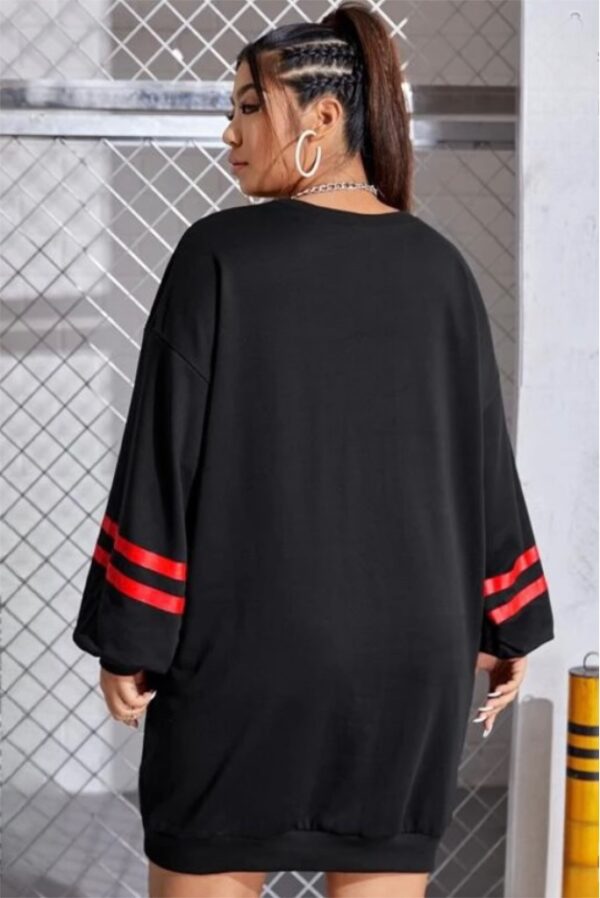 Letter Graphic Sweatshirt Dress - Image 4