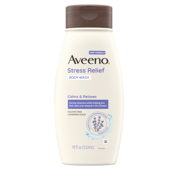 Aveeno Stress Relief Body Wash, Lavender