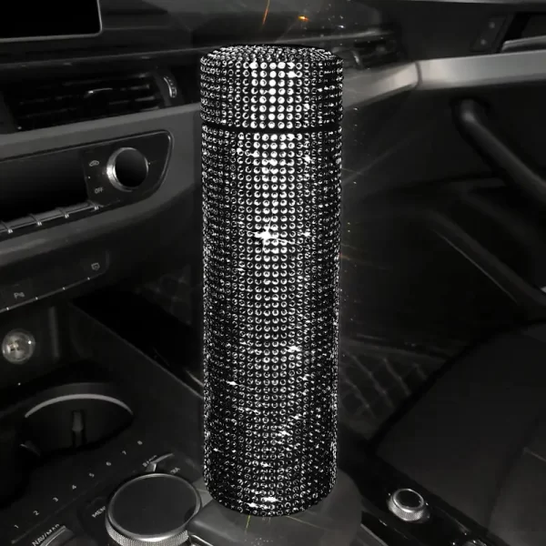 Bling Rhinestone Insulated Car Water Bottle, 700ml - Image 4