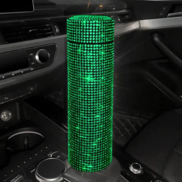 Bling Rhinestone Insulated Car Water Bottle, 700ml - Image 2