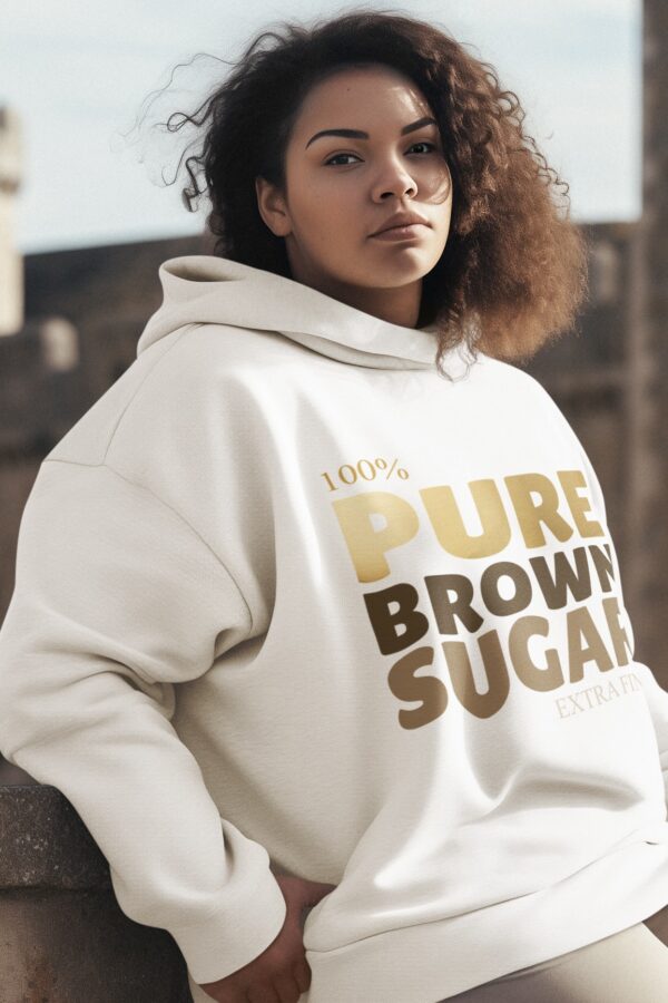 Nica Noel® 100% Pure Brown Sugar Hoodie, Plus Size, ISF - Image 3