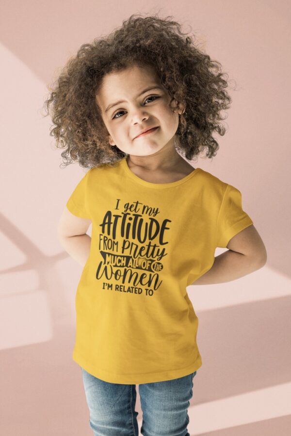 Nica Noel® I Got My Attitude Girls Tee, ISP