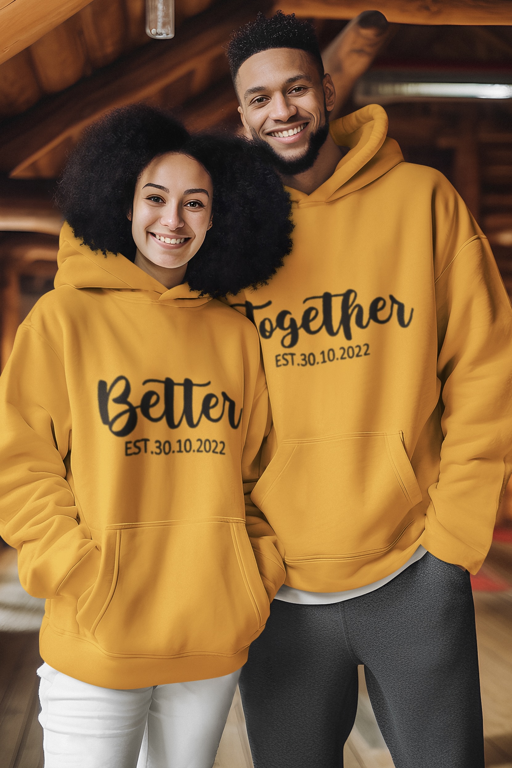 Nica Noel® Couples' Hoodies, Better Together, LOA - Image 4