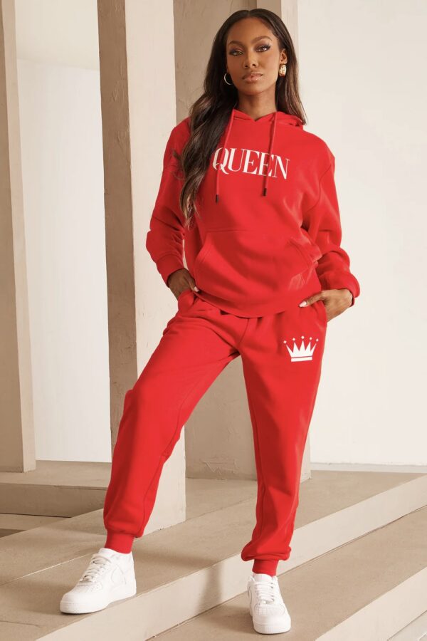 Nica Noel® "Queen" Pullover Hoodie Sweatsuit, ISF