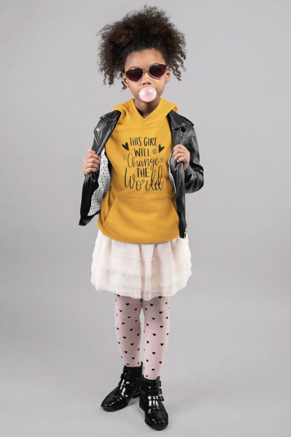 Nica Noel® This Girl Will Change The World Girls Hoodies, ISP