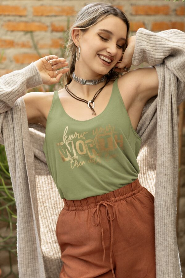 Nica Noel® "Know Your Worth" Tank Top, ISF