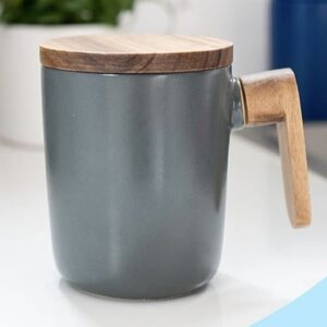 Nica Noel® Engrave Customizable Ceramic Coffee Mug & Lid 12oz ISF