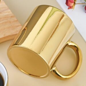 Nica Noel® Metallic Gold Customizable Coffee Mugs, 12oz, ISF