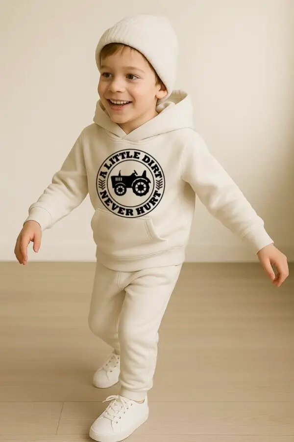Nica Noel® " A Little Dirt " Boys Hooded Sweatsuit - Copy