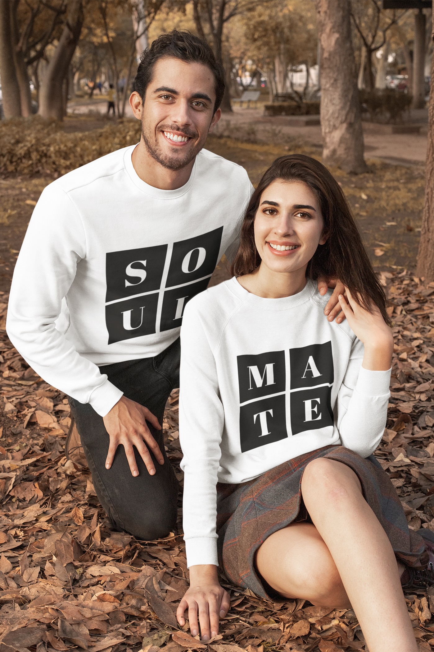 Nica Noel® Couples Long Sleeve Tees, Soul Mate, LOA - Image 3