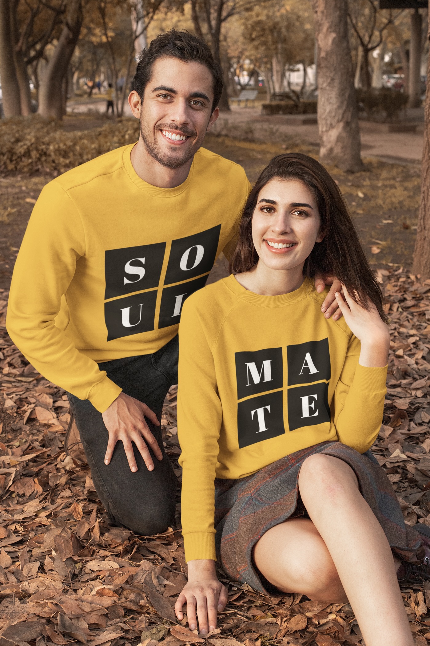 Nica Noel® Couples Long Sleeve Tees, Soul Mate, LOA - Image 4