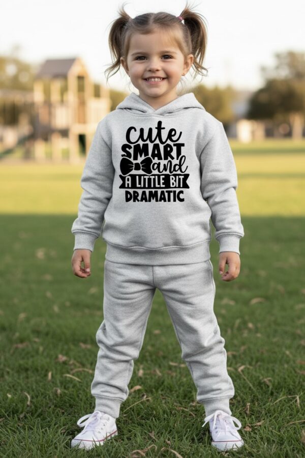 Nica Noel® Cute, Smart & A Little Bit Dramatic Girls Hooded Sweatsuit, ISP