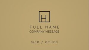 Nica Noel® Cutomized Business Cards, Monochrome Signature