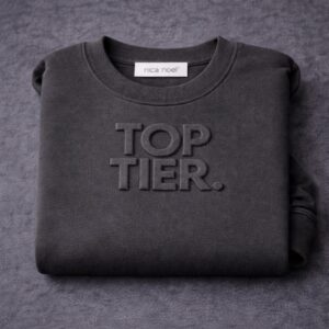 Top Tier Same Colour Embossed Sweater.