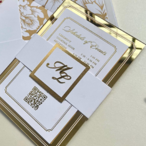 Mirror Gold Luxury Invitation Suite