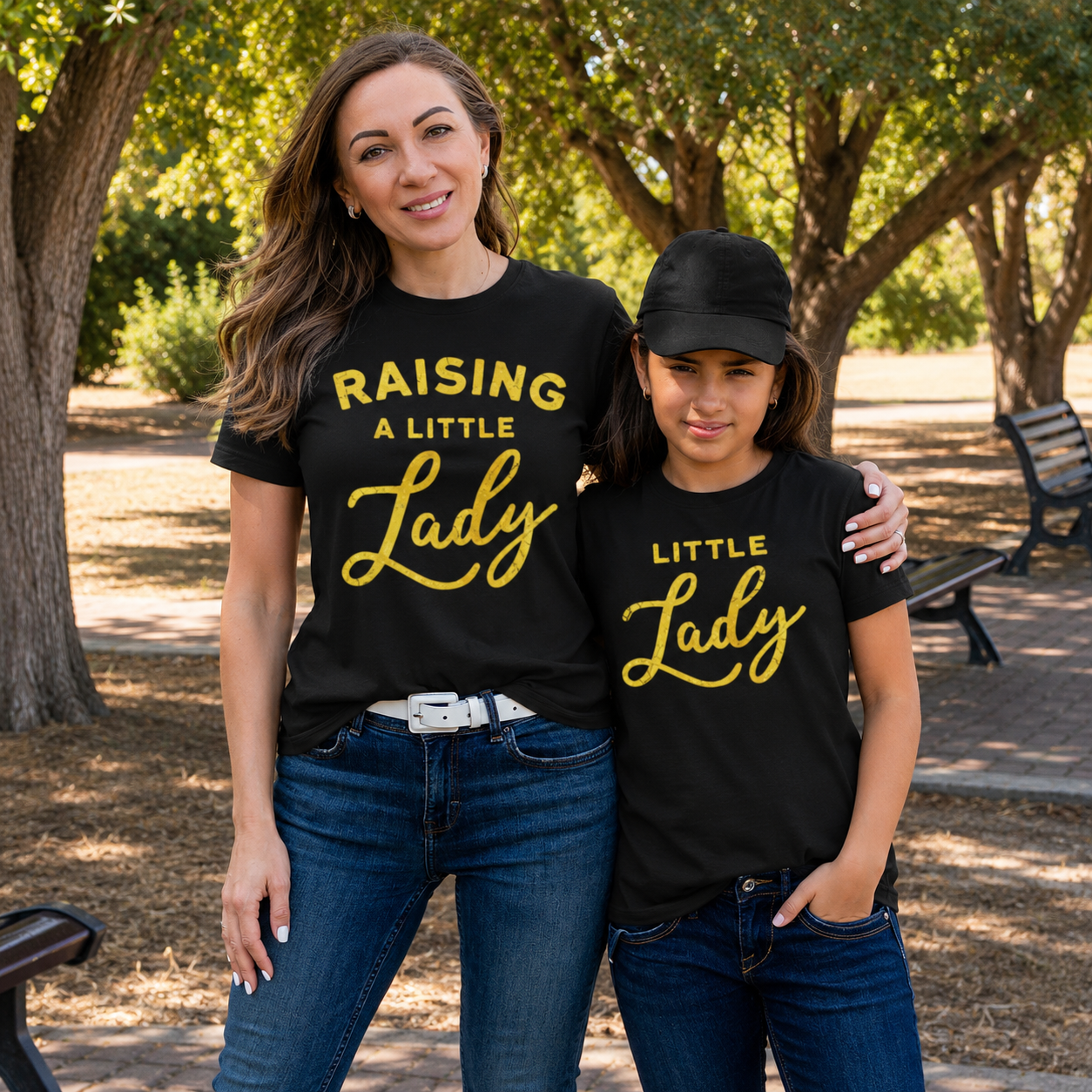 Mother | Daughter | Raising A Little Lady Tees - Image 3